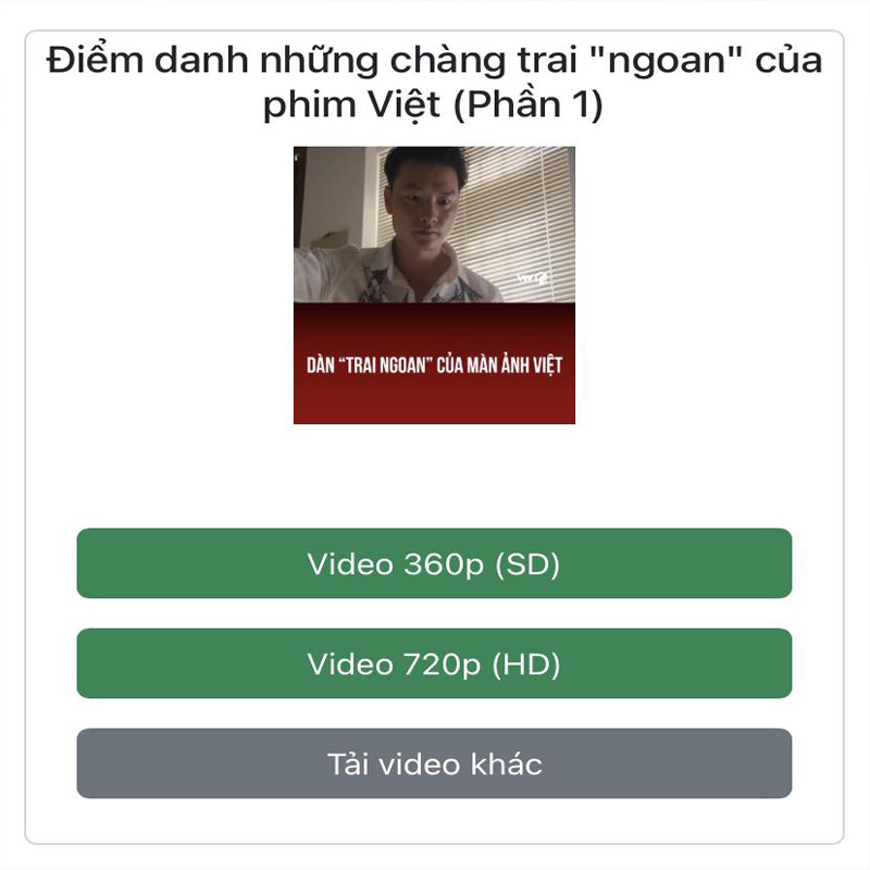 Tải video facebook chất lượng cao