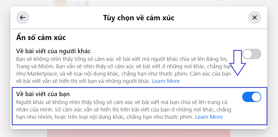 Cách ẩn like và comment nhanh chóng trên Facebook