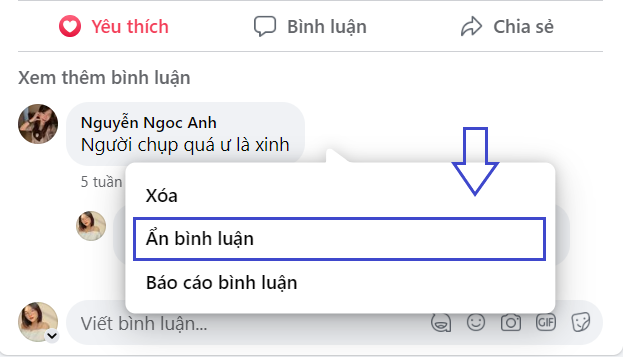 Cách ẩn like và comment nhanh chóng trên Facebook