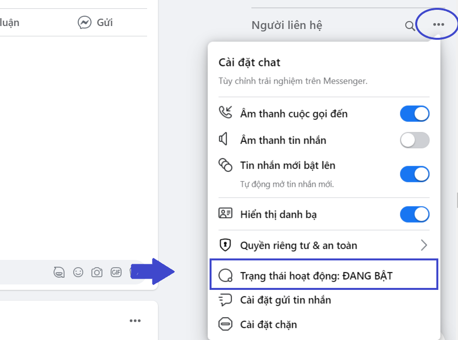 Hướng dẫn cách tắt trạng thái online trên Facebook mới nhất