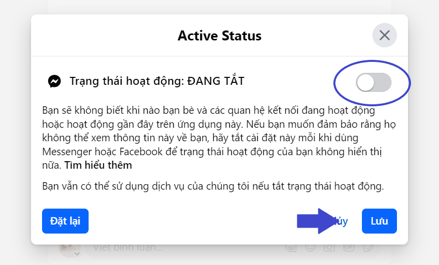 Hướng dẫn cách tắt trạng thái online trên Facebook mới nhất