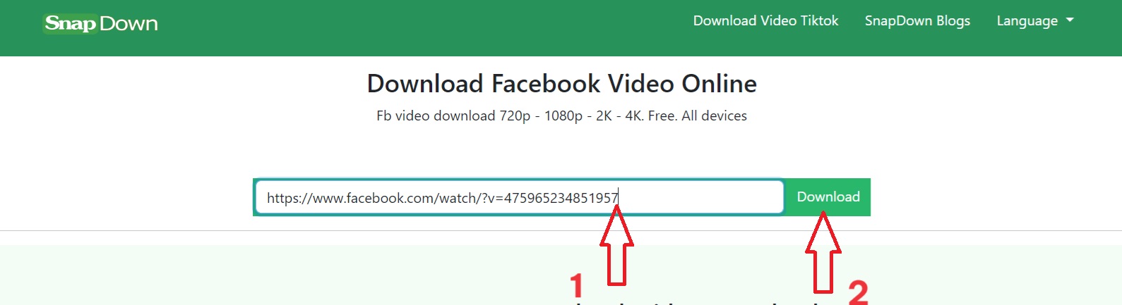 Hướng Dẫn Tải Video Facebook Với SnapDown.App