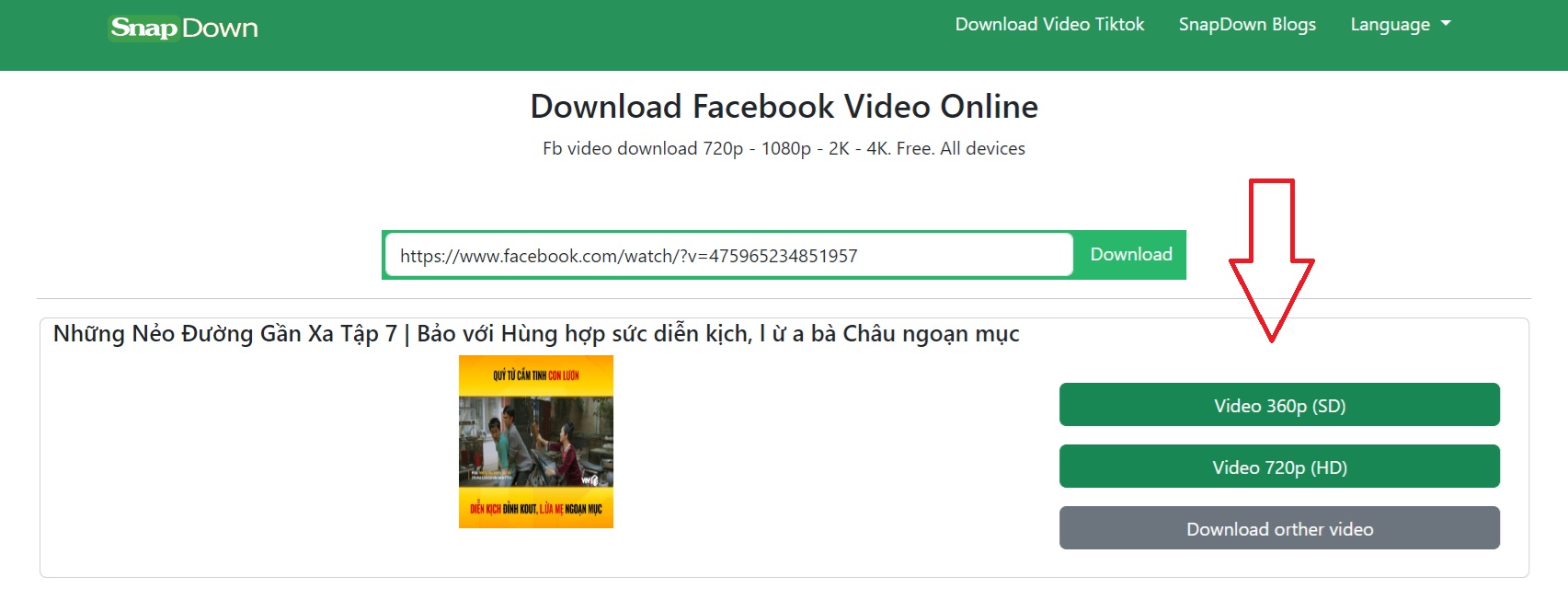 Hướng Dẫn Tải Video Facebook Với SnapDown.App